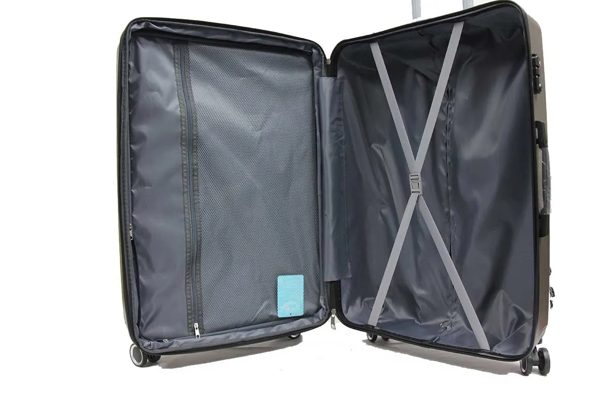 24 inch Arterial ABS Expandable Luggage with TSA Lock Spinner Wheels