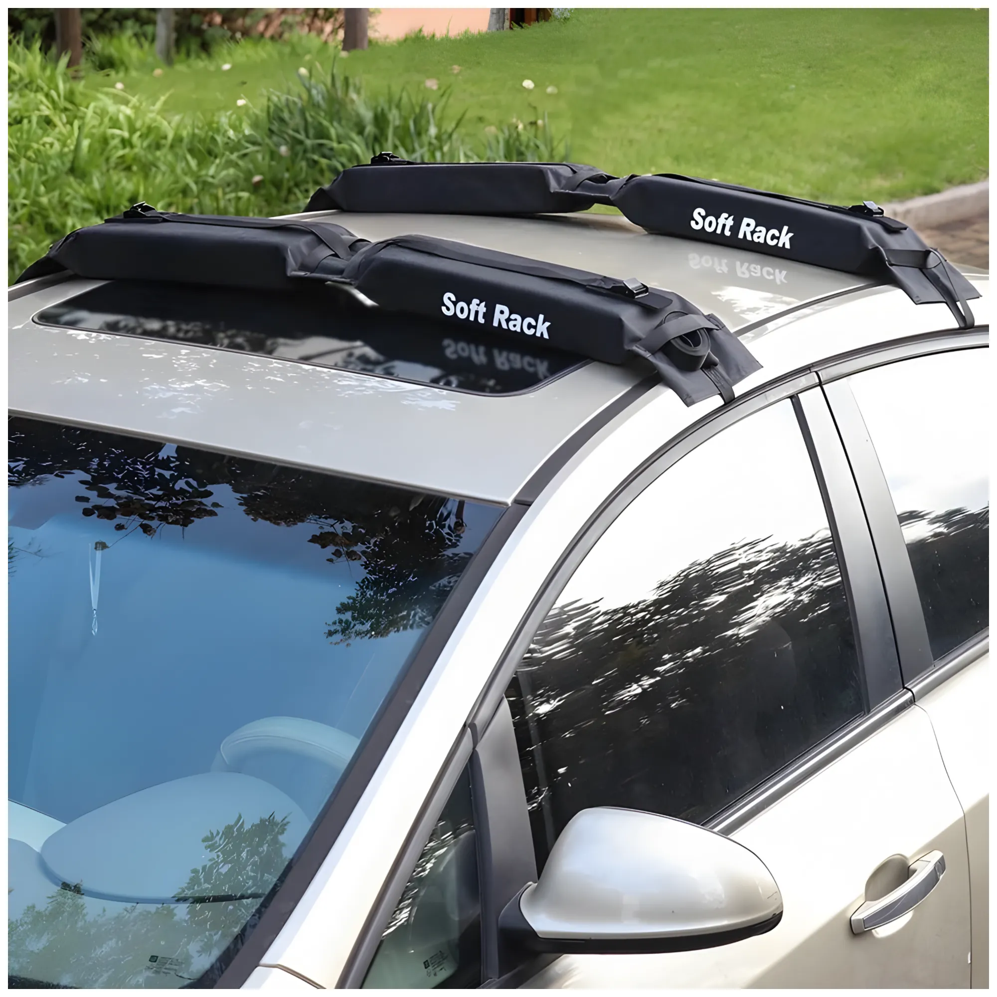 2Pcs Of Oxford Cloth Universal Car Foldable Luggage Soft Rack Padding JG20375427