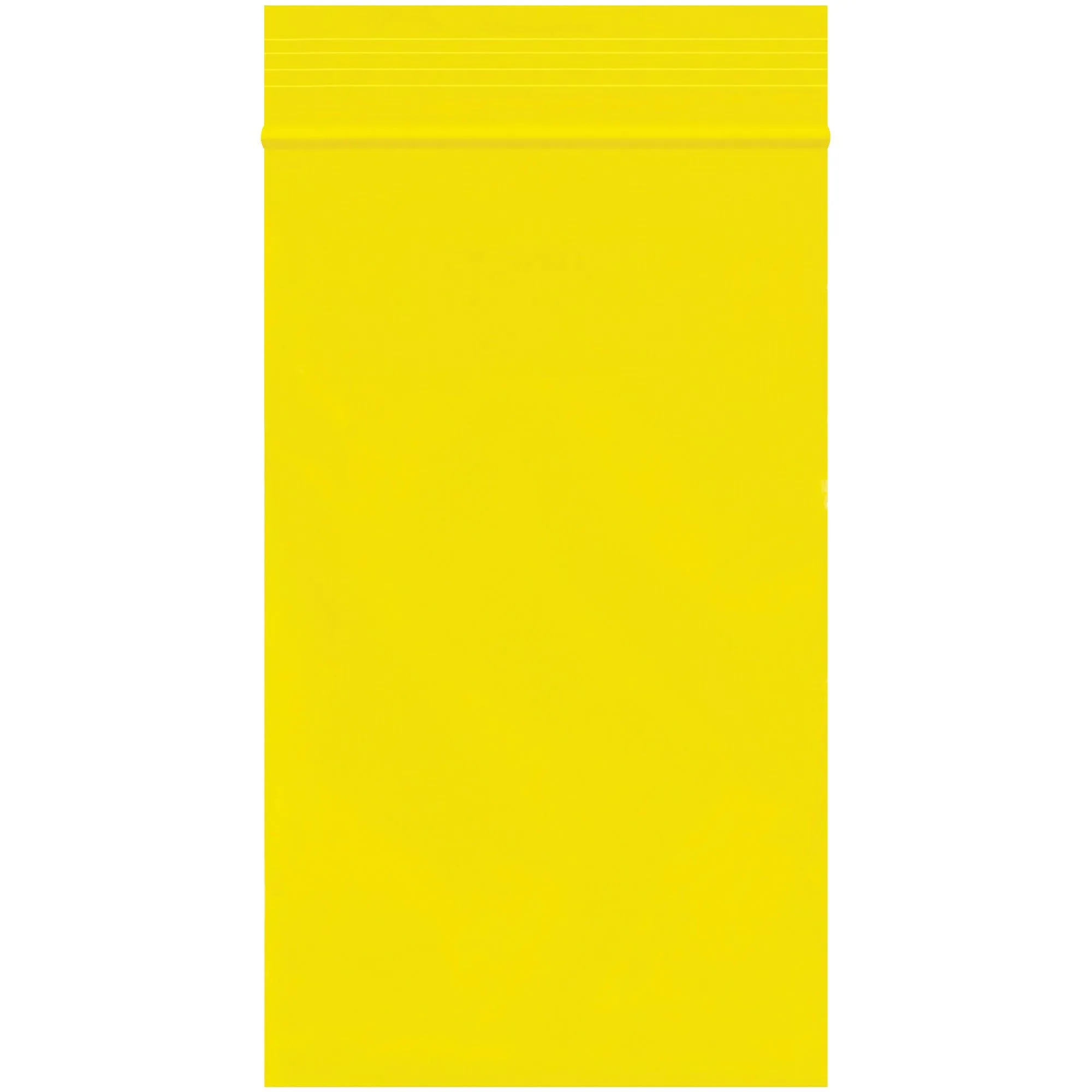 3 x 5" - 2 Mil Yellow Reclosable Poly Bags