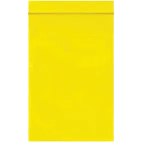 4 x 6" - 2 Mil Yellow Reclosable Poly Bags