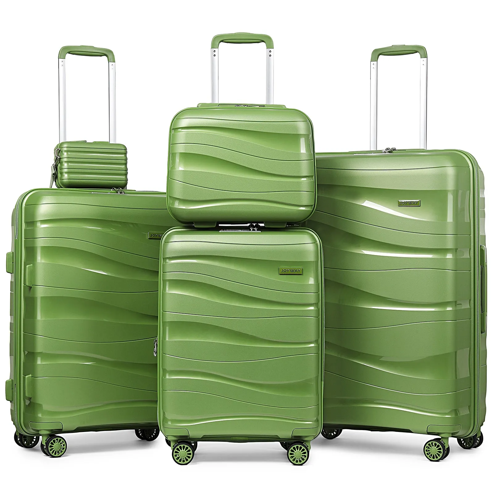 5 Pieces Set Luggage Set Expandable Hard Shell Luggage Set 1906