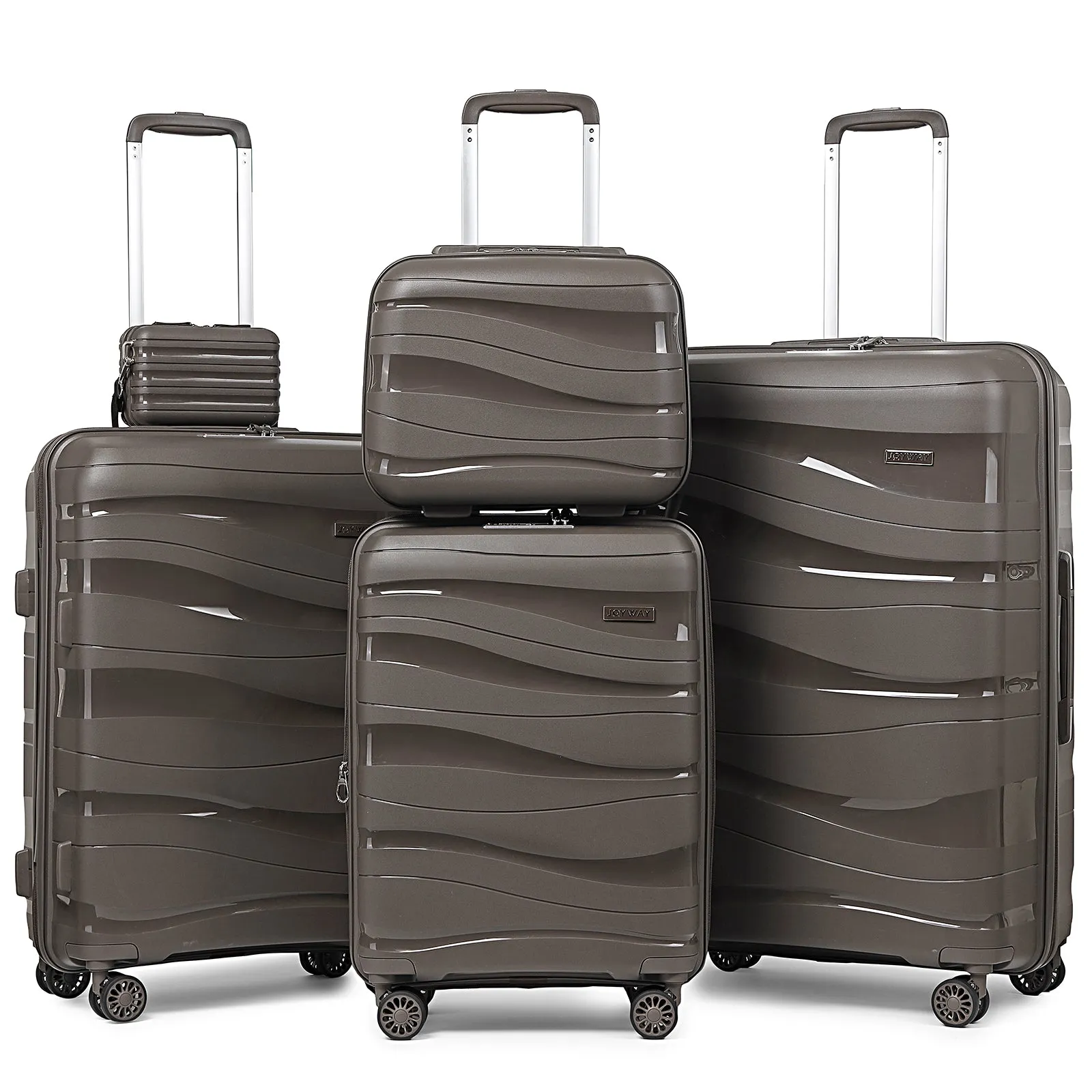 5 Pieces Set Luggage Set Expandable Hard Shell Luggage Set 1906