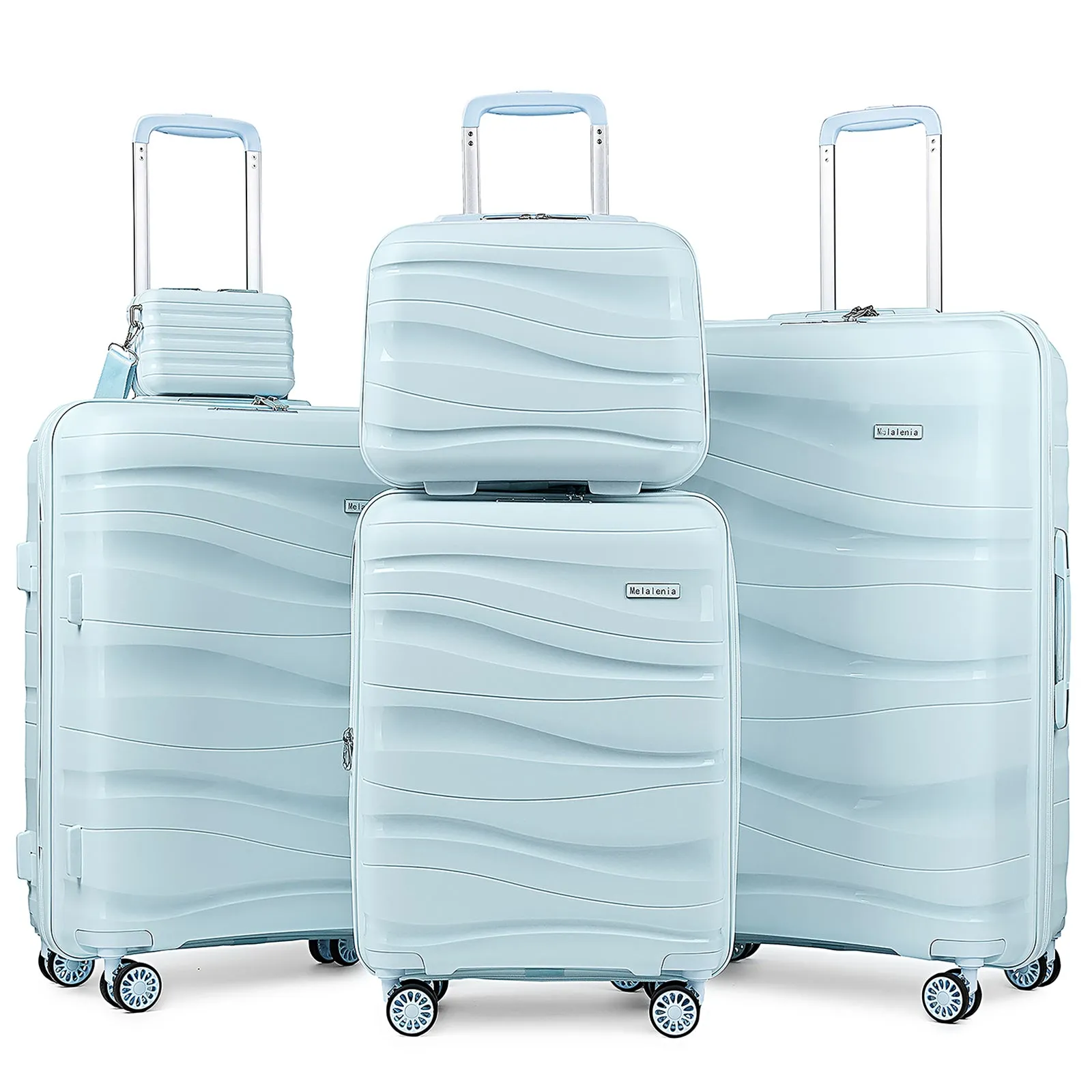 5 Pieces Set Luggage Set Expandable Hard Shell Luggage Set 1906