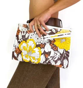 60s/70s vanity case, retro floral print