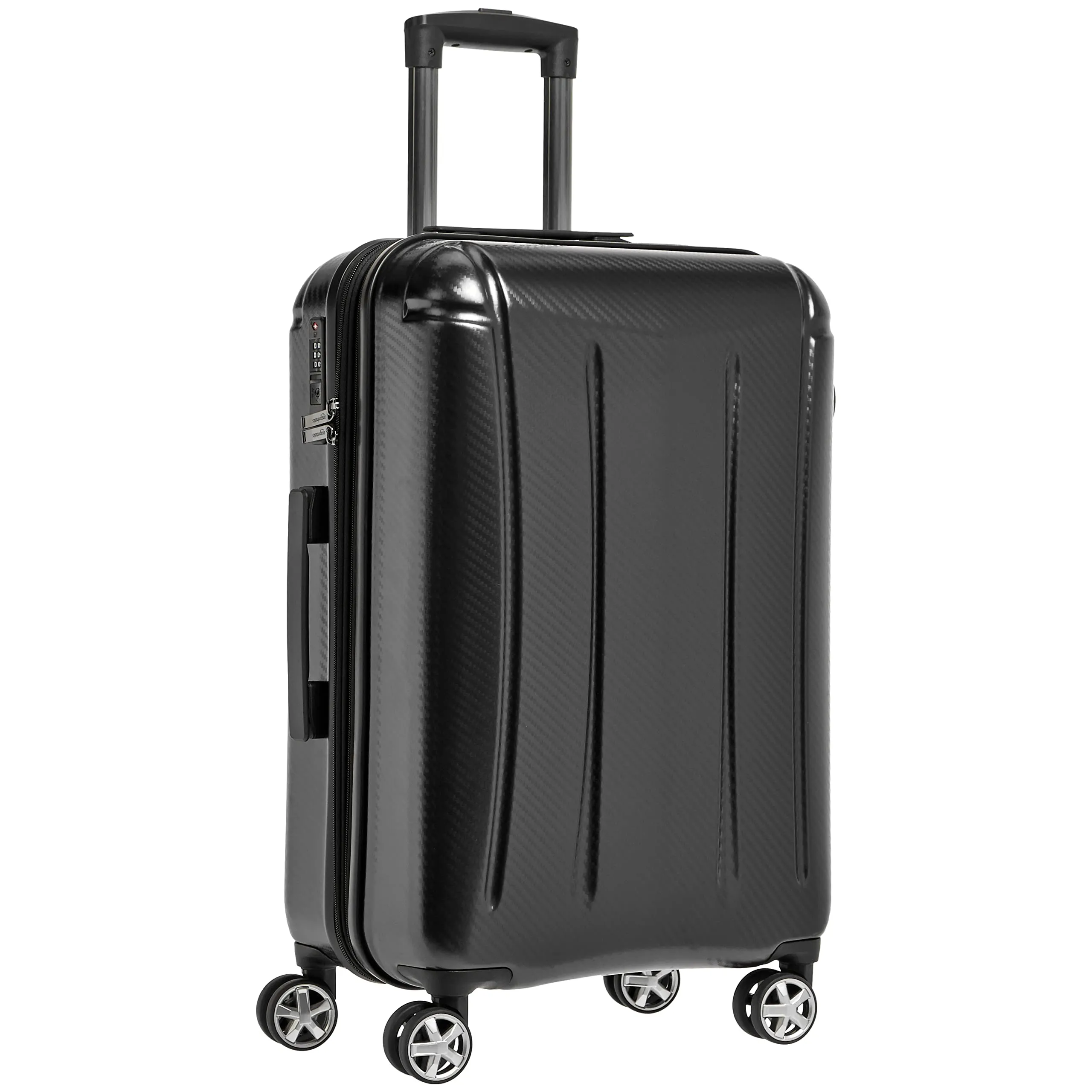 Amazon Basics Oxford Expandable Spinner Luggage Suitcase with TSA Lock - 28 Inch, Black