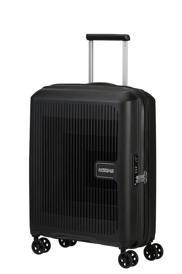 American Tourister Aerostep Expandable 55cm Cabin Spinner | Black