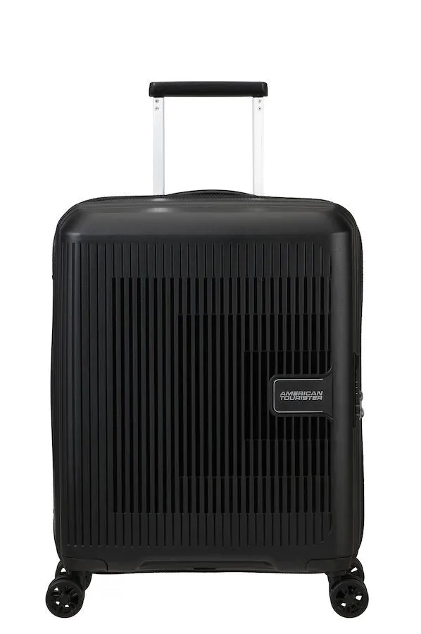 American Tourister Aerostep Expandable 55cm Cabin Spinner | Black