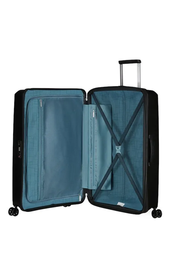 American Tourister Aerostep Expandable 77cm Large Spinner | Black