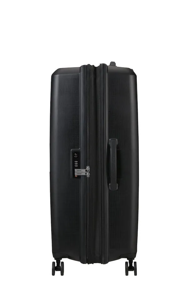 American Tourister Aerostep Expandable 77cm Large Spinner | Black