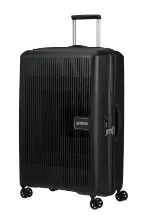 American Tourister Aerostep Expandable 77cm Large Spinner | Black