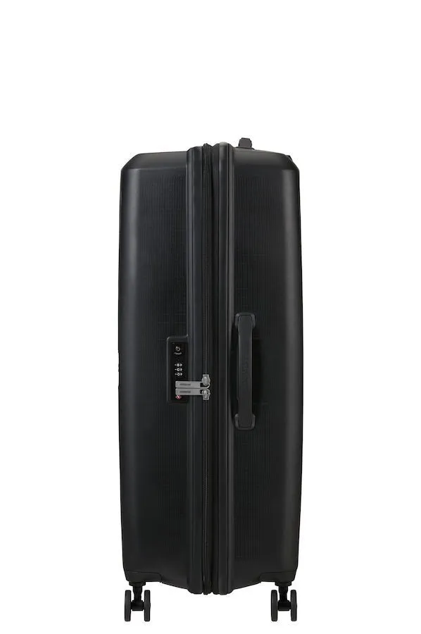 American Tourister Aerostep Expandable 77cm Large Spinner | Black