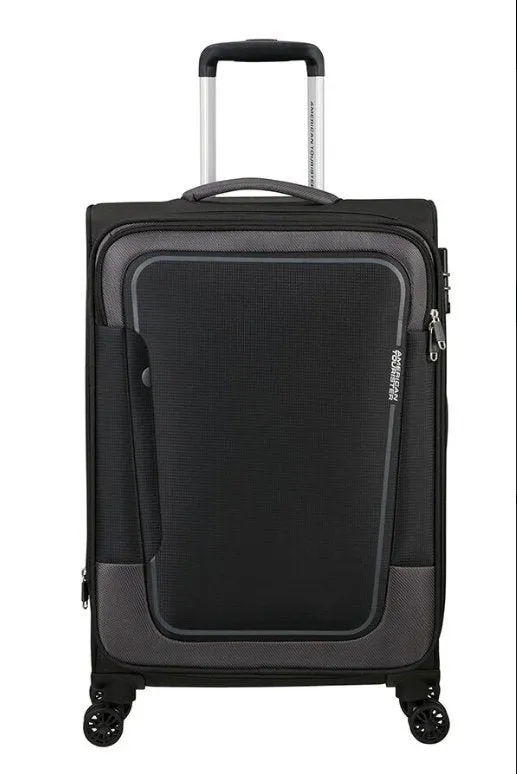 American Tourister Pulsonic 68cm Medium Spinner - Expandable | Black