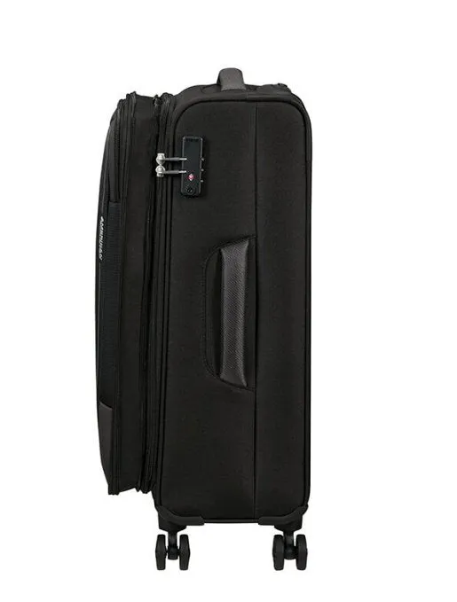 American Tourister Pulsonic 68cm Medium Spinner - Expandable | Black