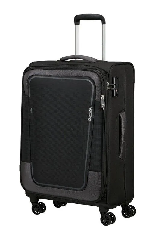 American Tourister Pulsonic 68cm Medium Spinner - Expandable | Black