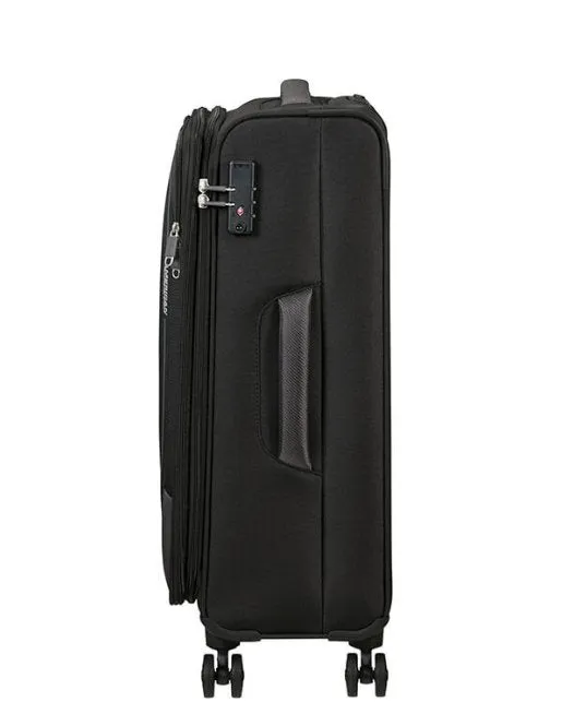 American Tourister Pulsonic 68cm Medium Spinner - Expandable | Black