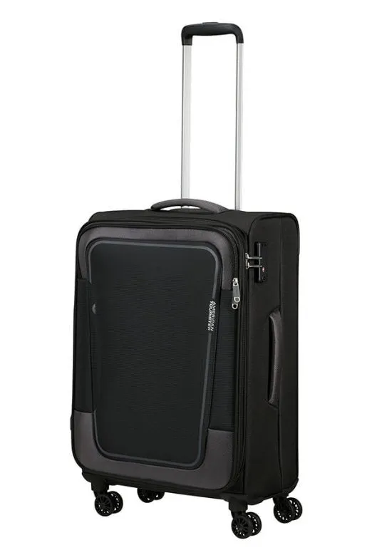 American Tourister Pulsonic 68cm Medium Spinner - Expandable | Black