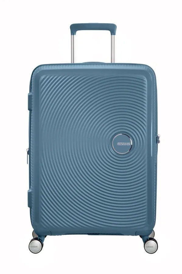 American Tourister Soundbox 67cm Medium Spinner-Expandable | Stone Blue