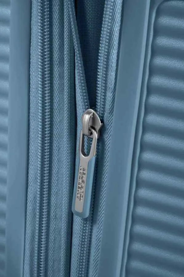 American Tourister Soundbox 67cm Medium Spinner-Expandable | Stone Blue