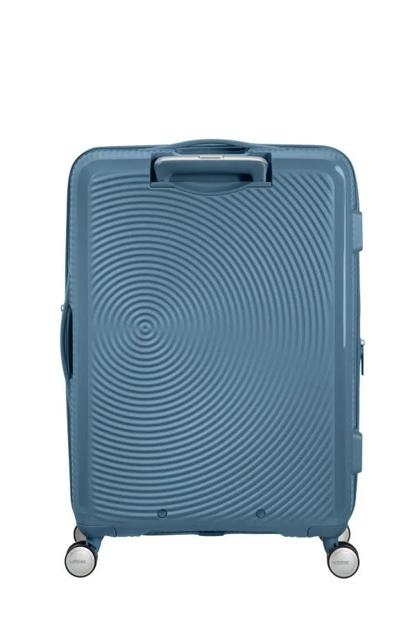 American Tourister Soundbox 67cm Medium Spinner-Expandable | Stone Blue