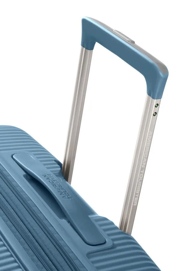 American Tourister Soundbox 67cm Medium Spinner-Expandable | Stone Blue