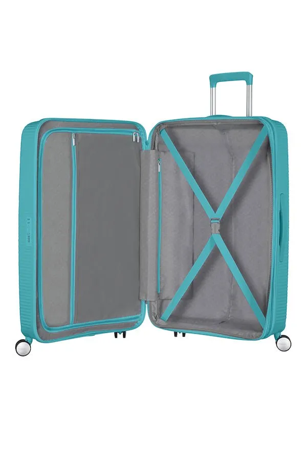 American Tourister Soundbox 77cm Large Spinner - Expandable | Turquoise Tonic