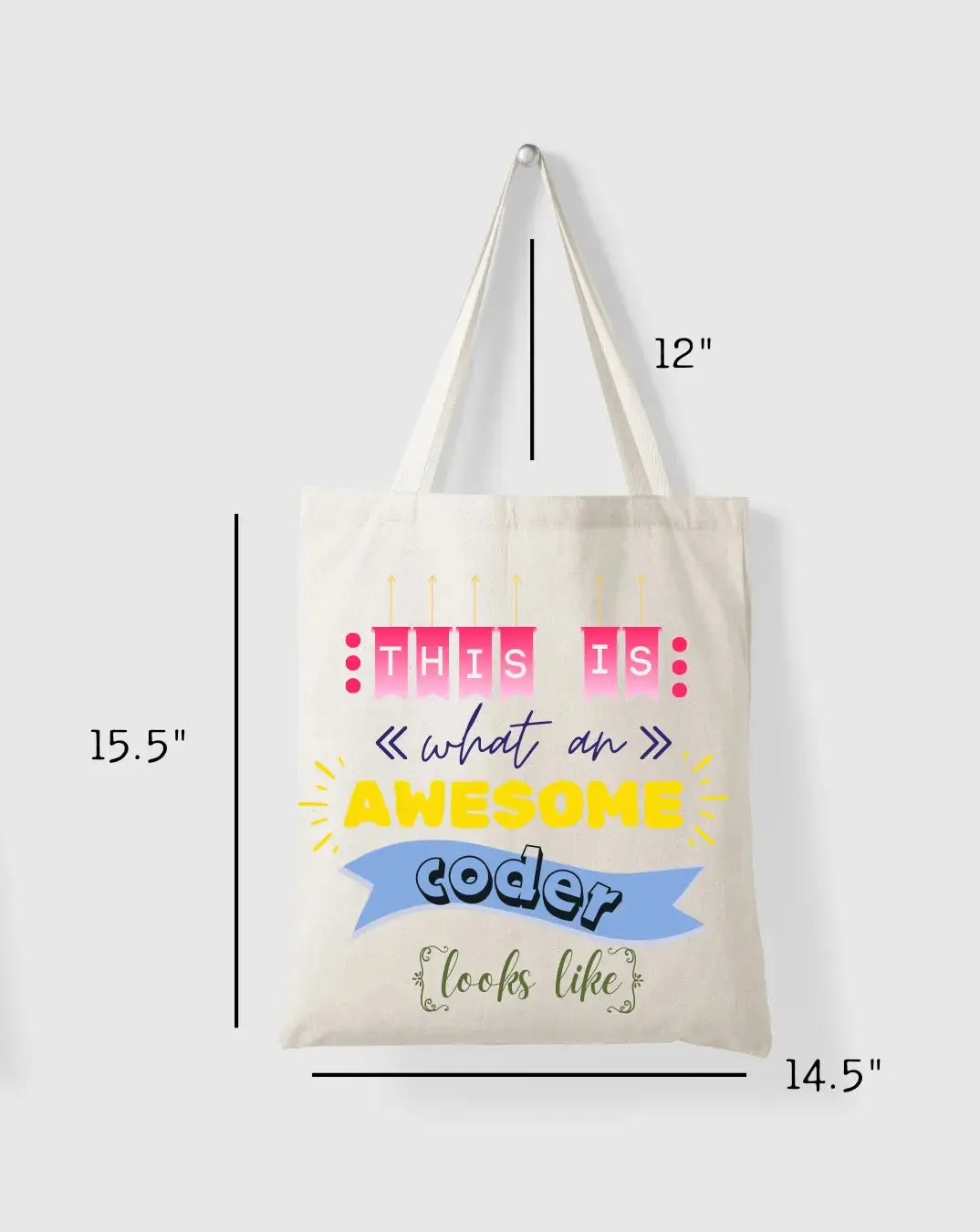 Awesome Coder -  Canvas Reusable Bags