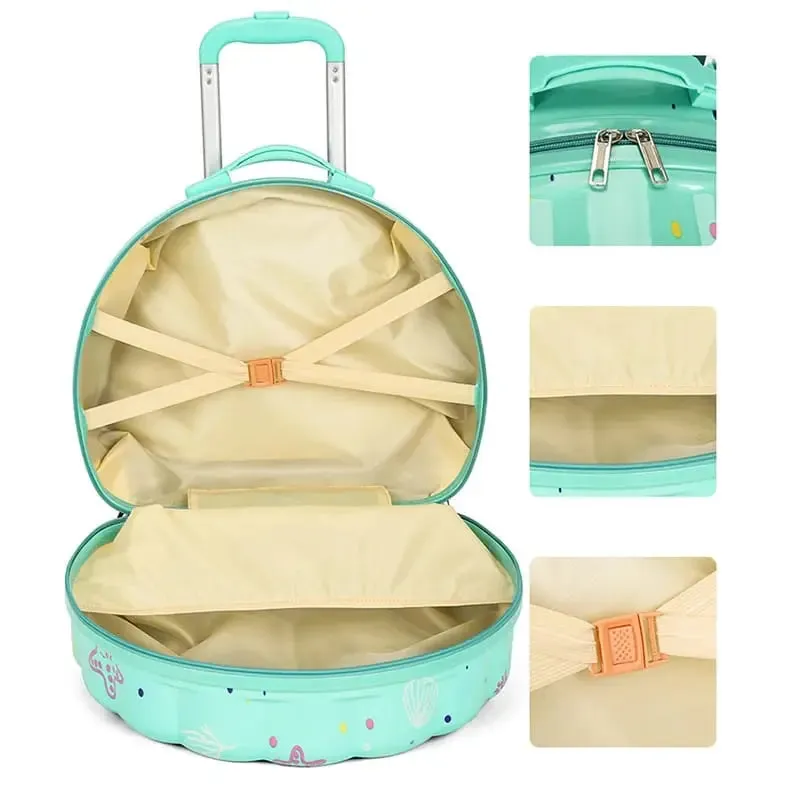 BEAUTIFUL SHELL LUGGAGE BAG SET