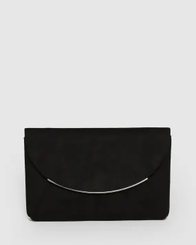 Black Dalila Envelope Clutch Bag