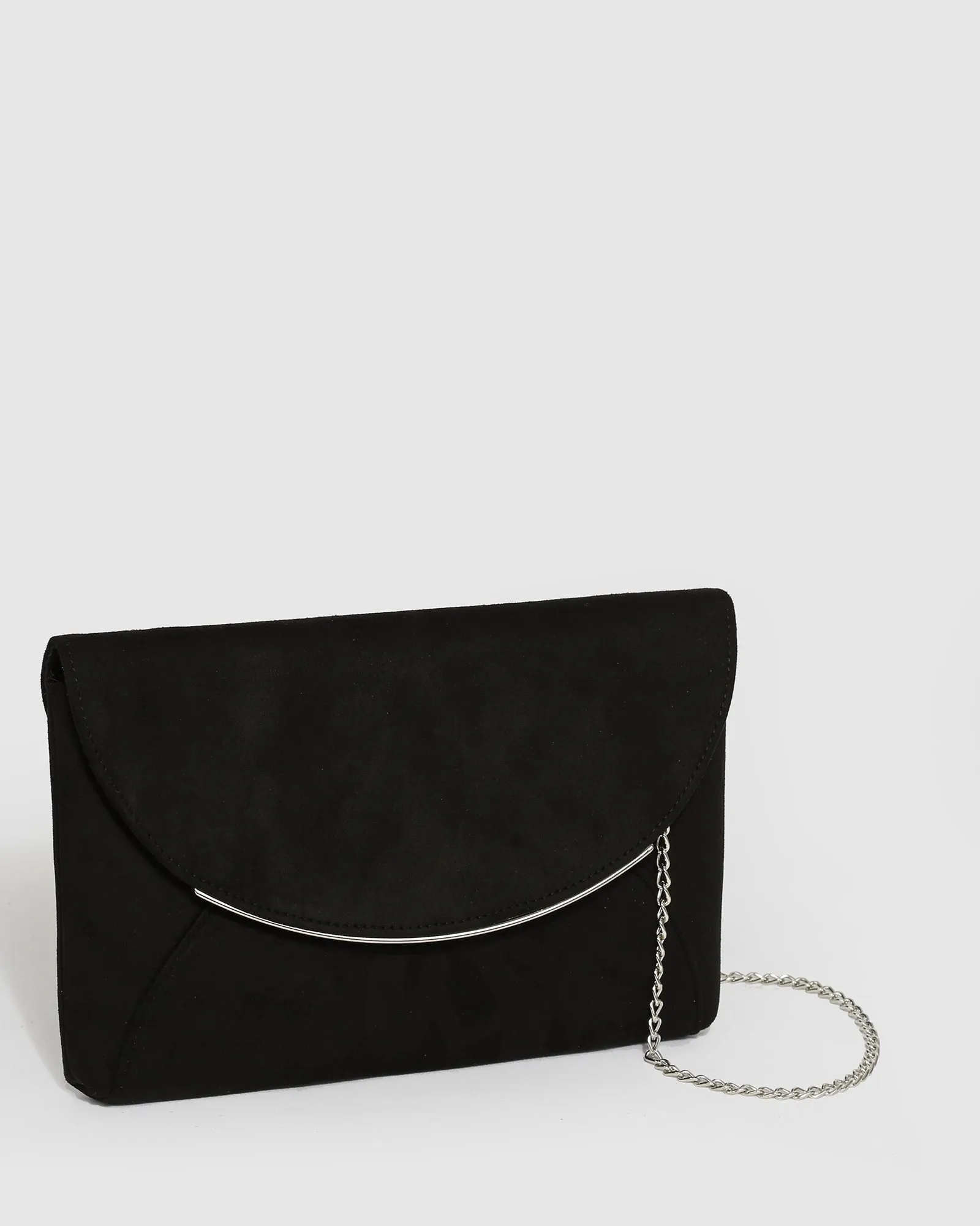 Black Dalila Envelope Clutch Bag