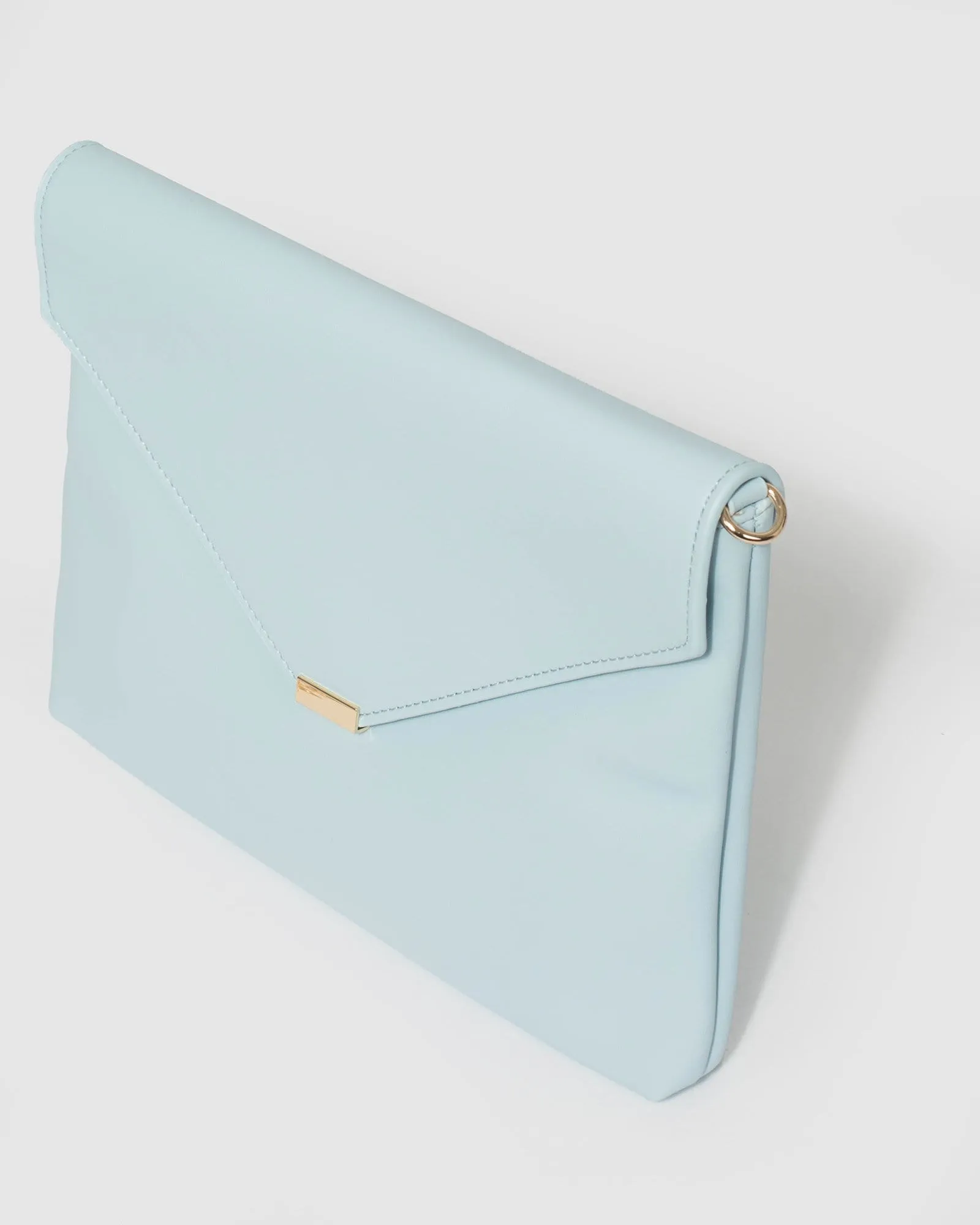 Blue Desdemona Envelope Clutch Bag