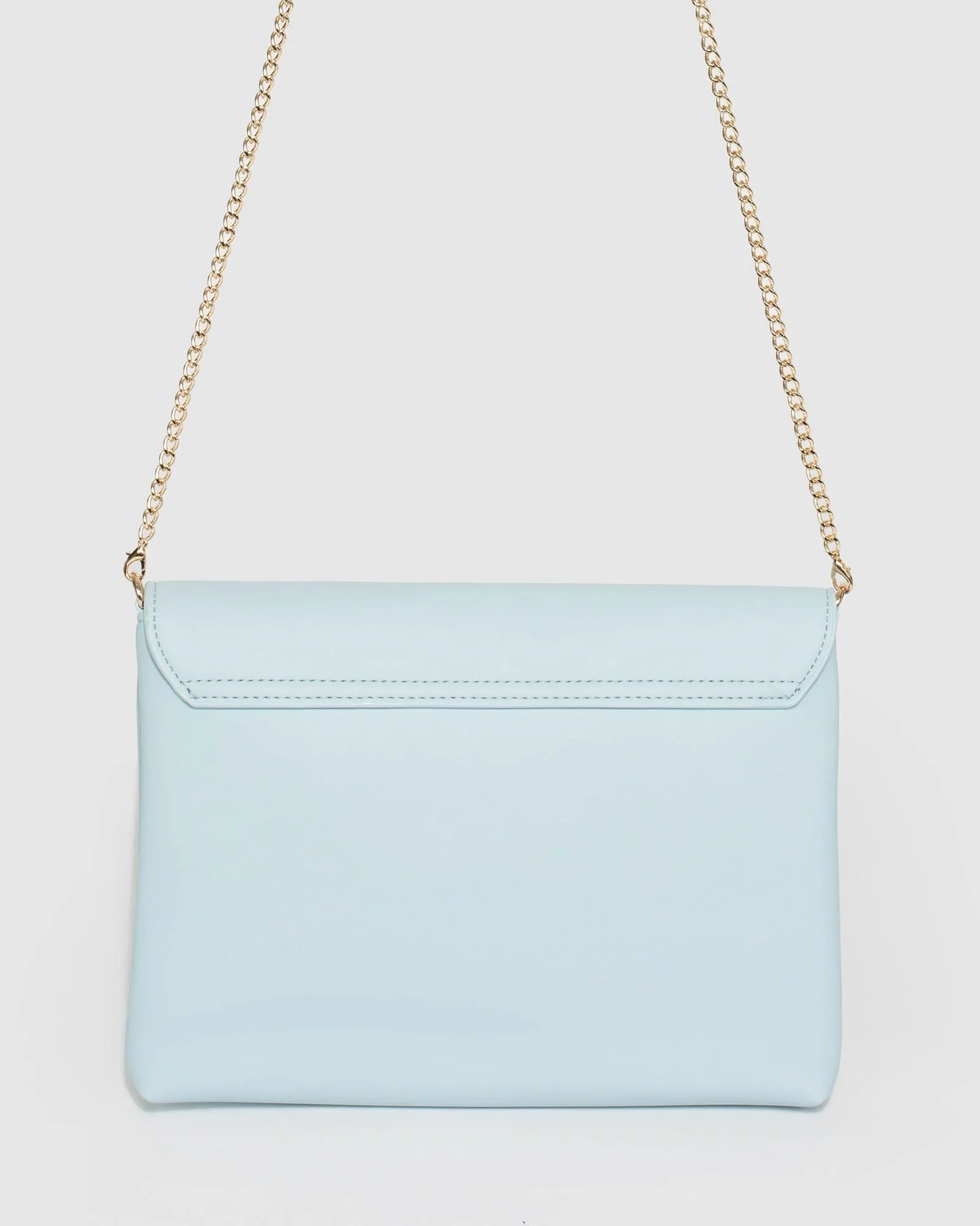 Blue Desdemona Envelope Clutch Bag