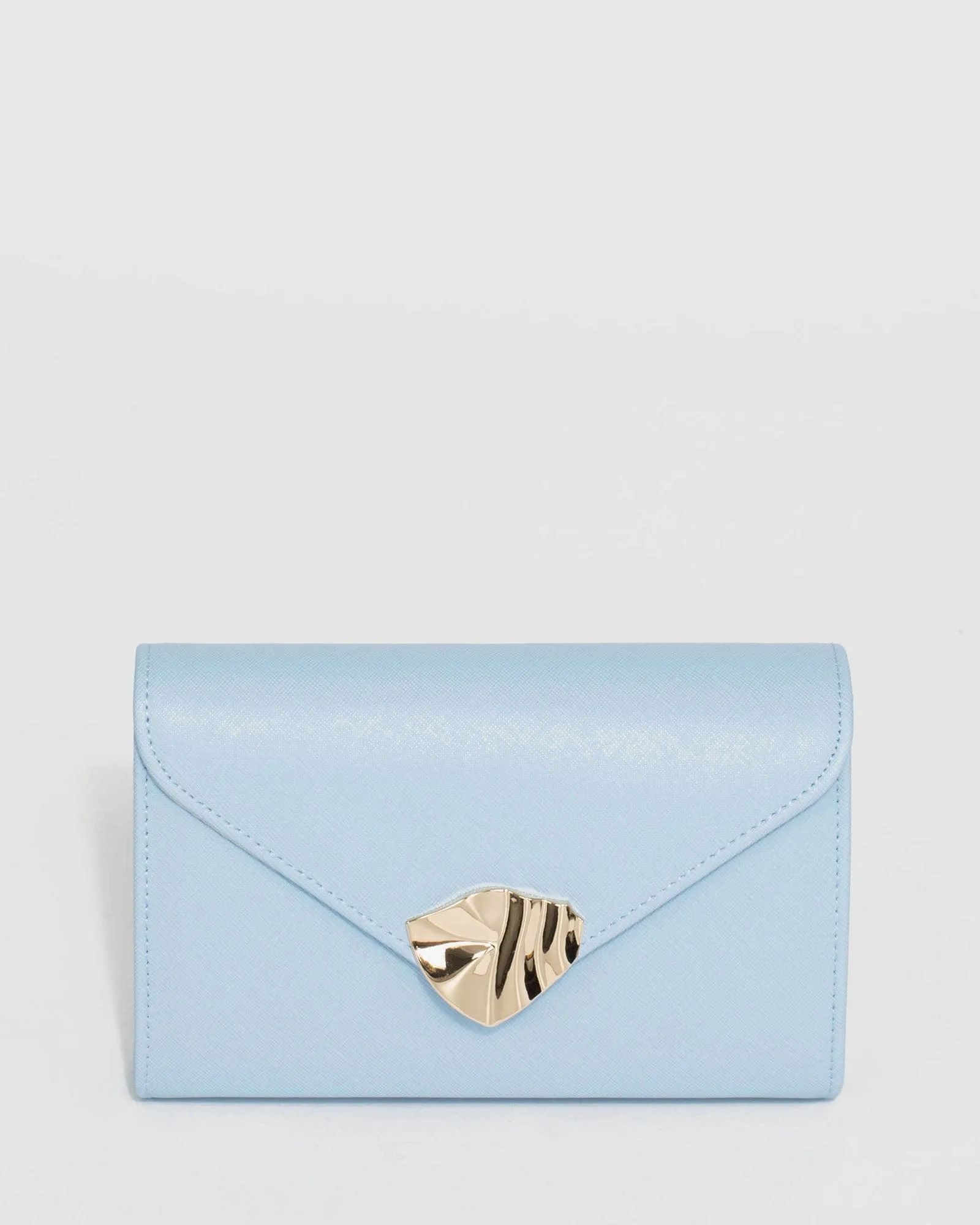 Blue Isidora Envelope Clutch Bag