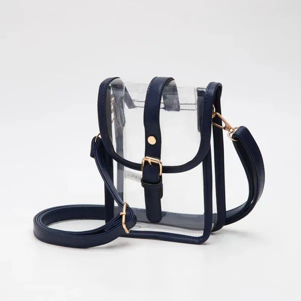 Clear Buckle Strap Mini Crossbody Bag