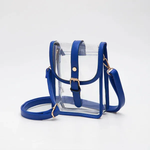 Clear Buckle Strap Mini Crossbody Bag