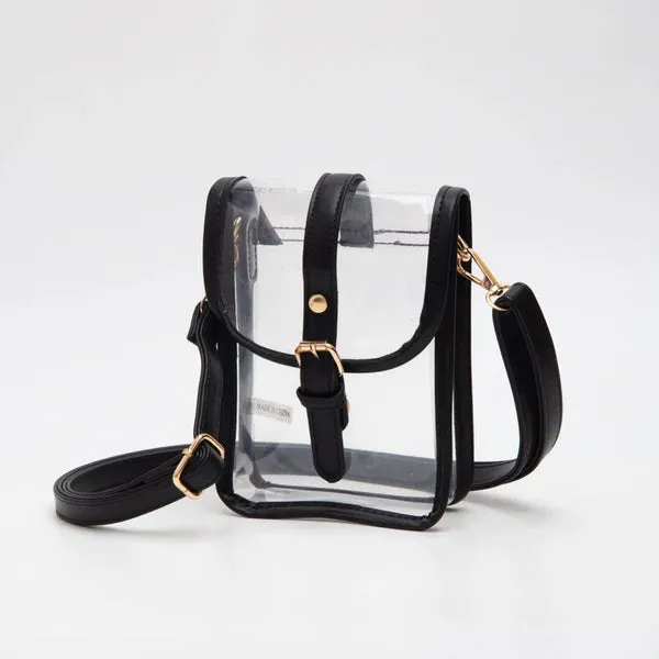 Clear Buckle Strap Mini Crossbody Bag