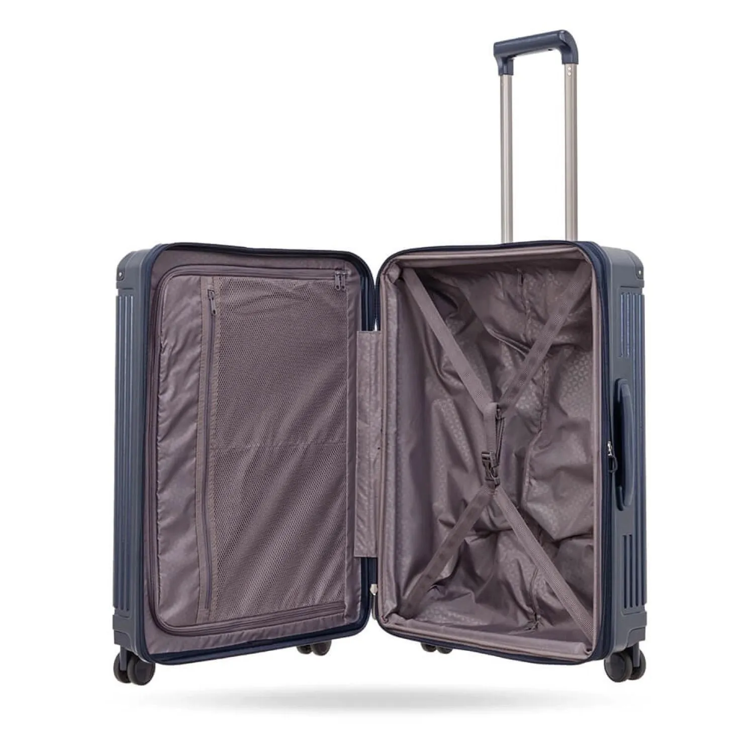 Conwood PC158SA Polycarbonate 24" Medium Luggage Anti-Theft Zip - Black (SA)