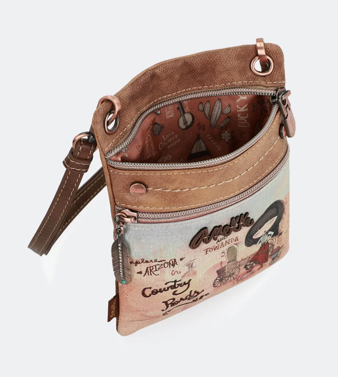 Country Roads mini crossbody bag