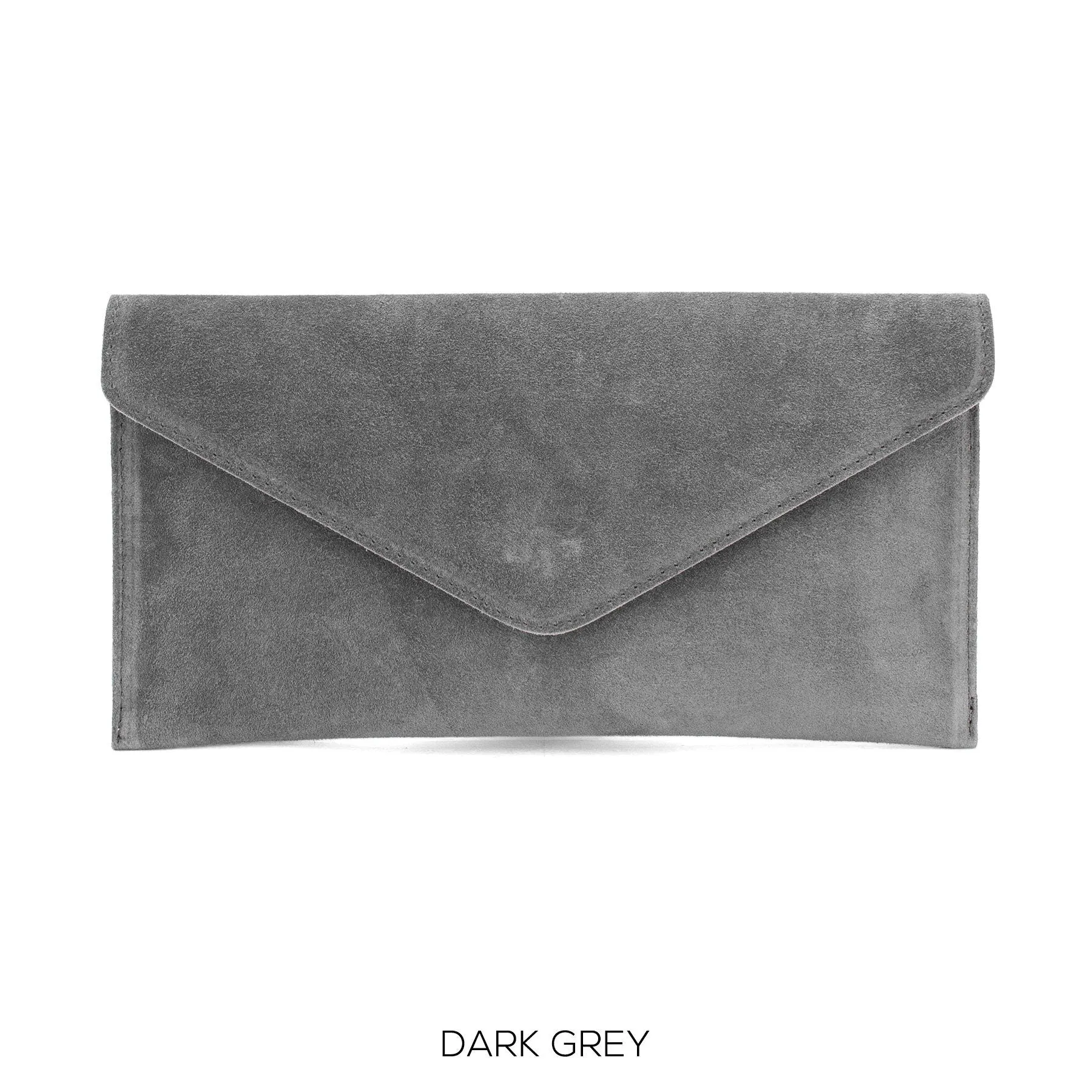 Dark Grey Envelope Clutch Bag