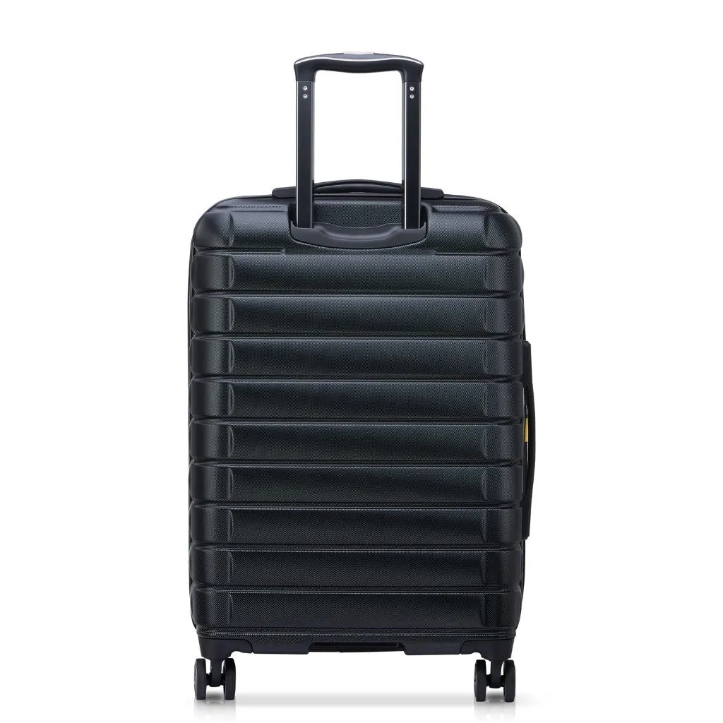 Delsey Shadow 66cm Expandable Medium Luggage - Black