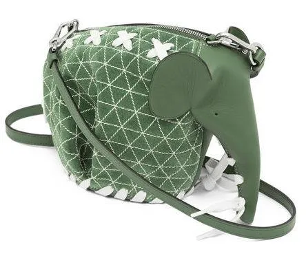 Elephant Sneakers Mini Bag Green