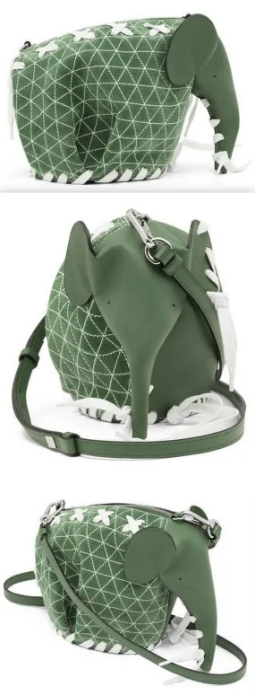 Elephant Sneakers Mini Bag Green