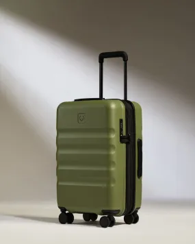 Expandable Cabin Suitcase in Fern Green - Icon Stripe