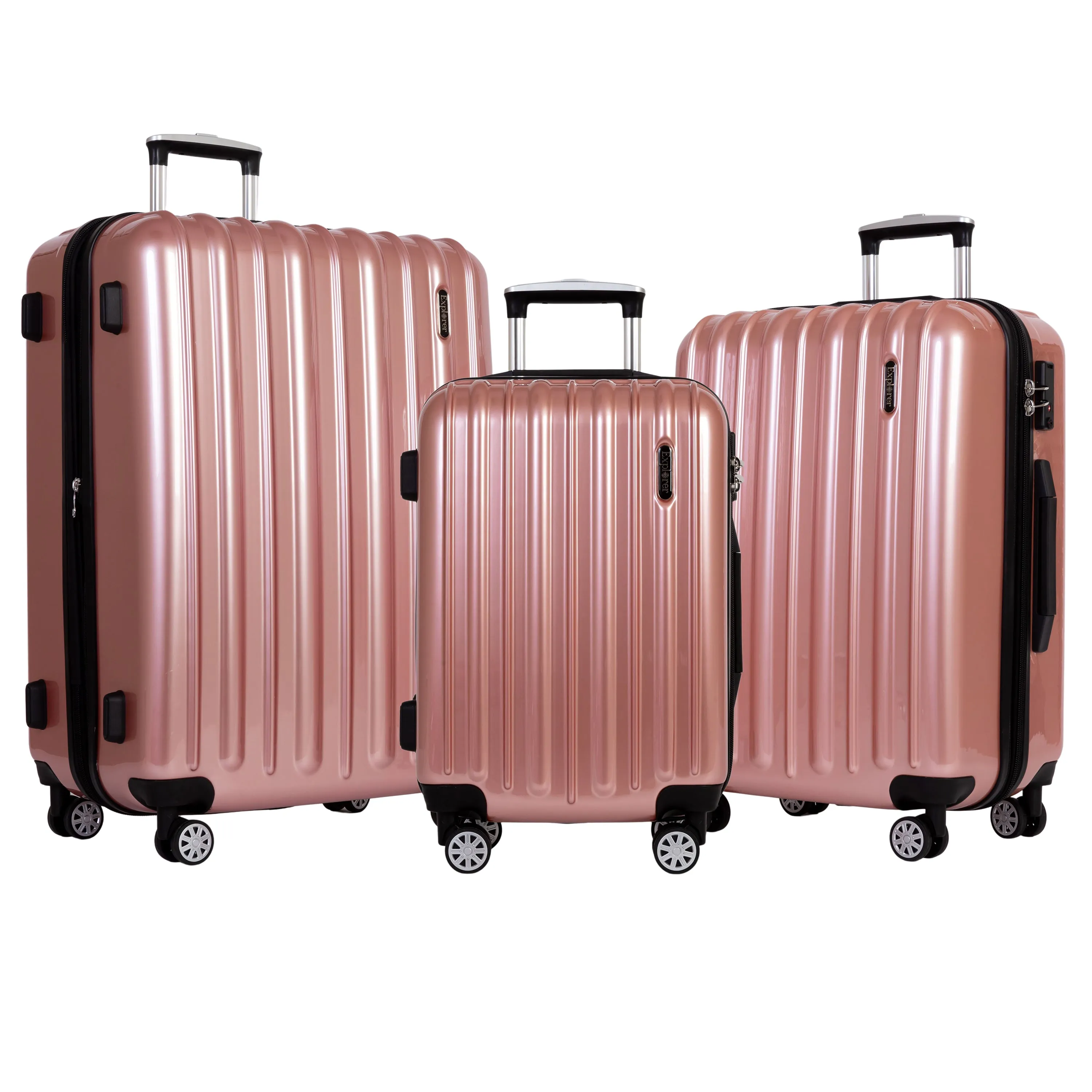 Explorer Classic Collection 3 Piece Expandable Spinner Luggage Set