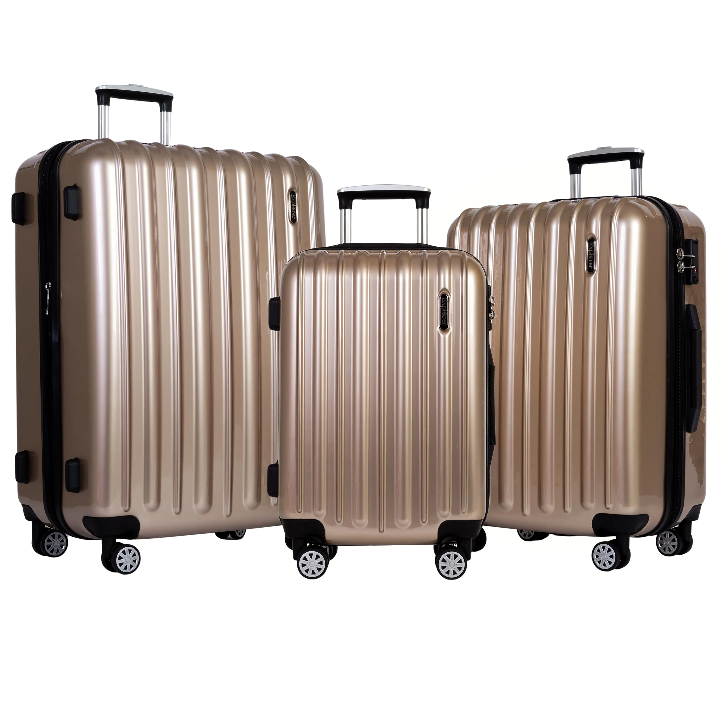 Explorer Classic Collection 3 Piece Expandable Spinner Luggage Set