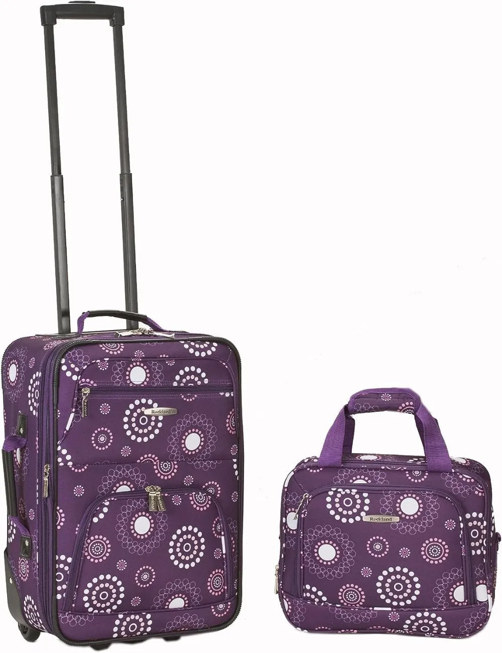 Fashion Soft-side Upright Luggage 2-Piece 14" and 19" Set