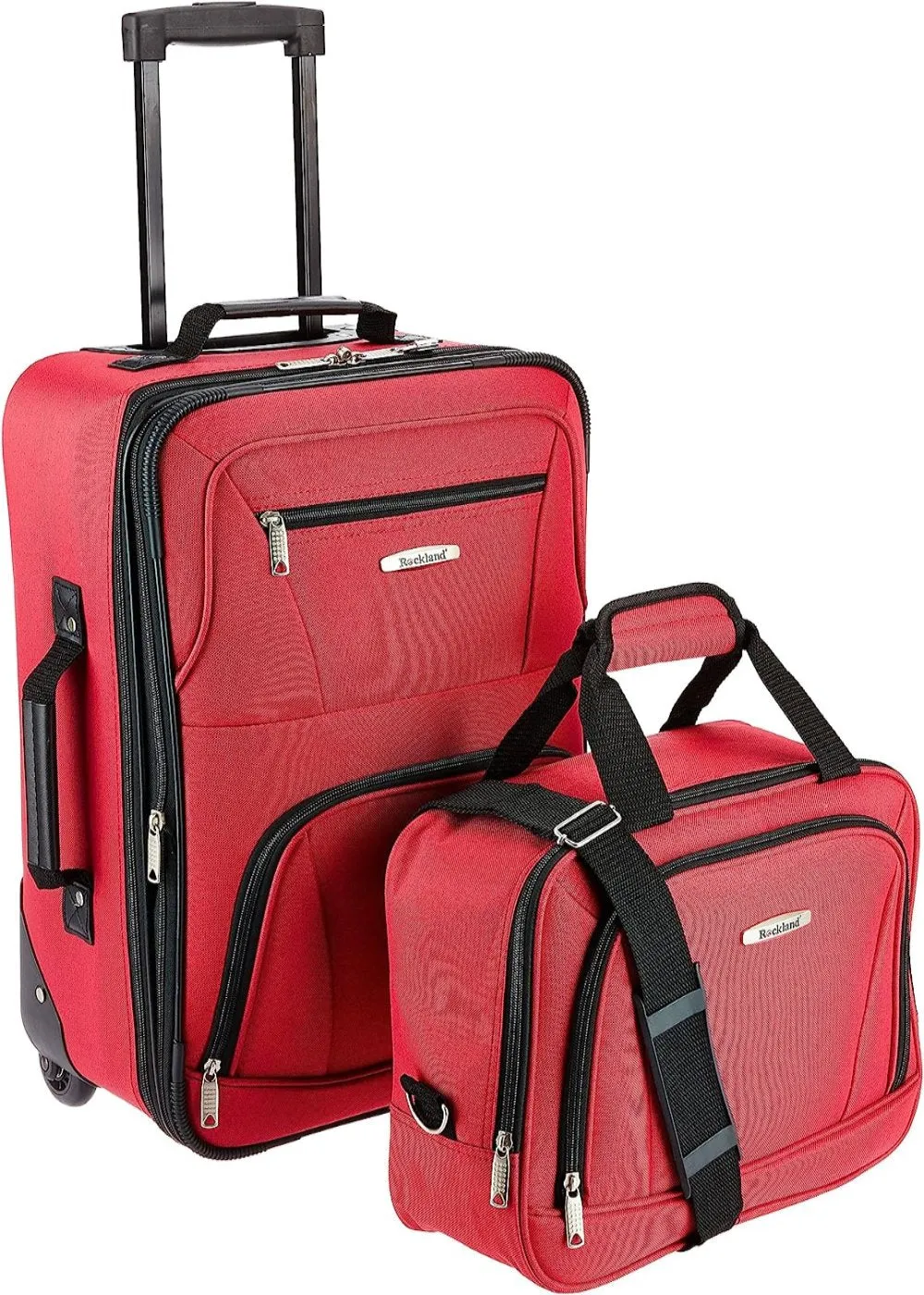 Fashion Soft-side Upright Luggage 2-Piece 14" and 19" Set