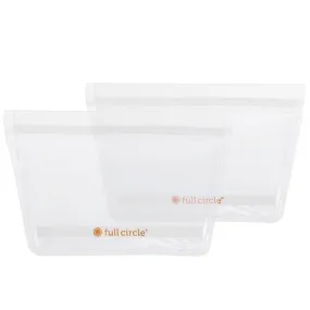 Full Circle ZipTuck Reusable Snack Bags 2pk - Clear