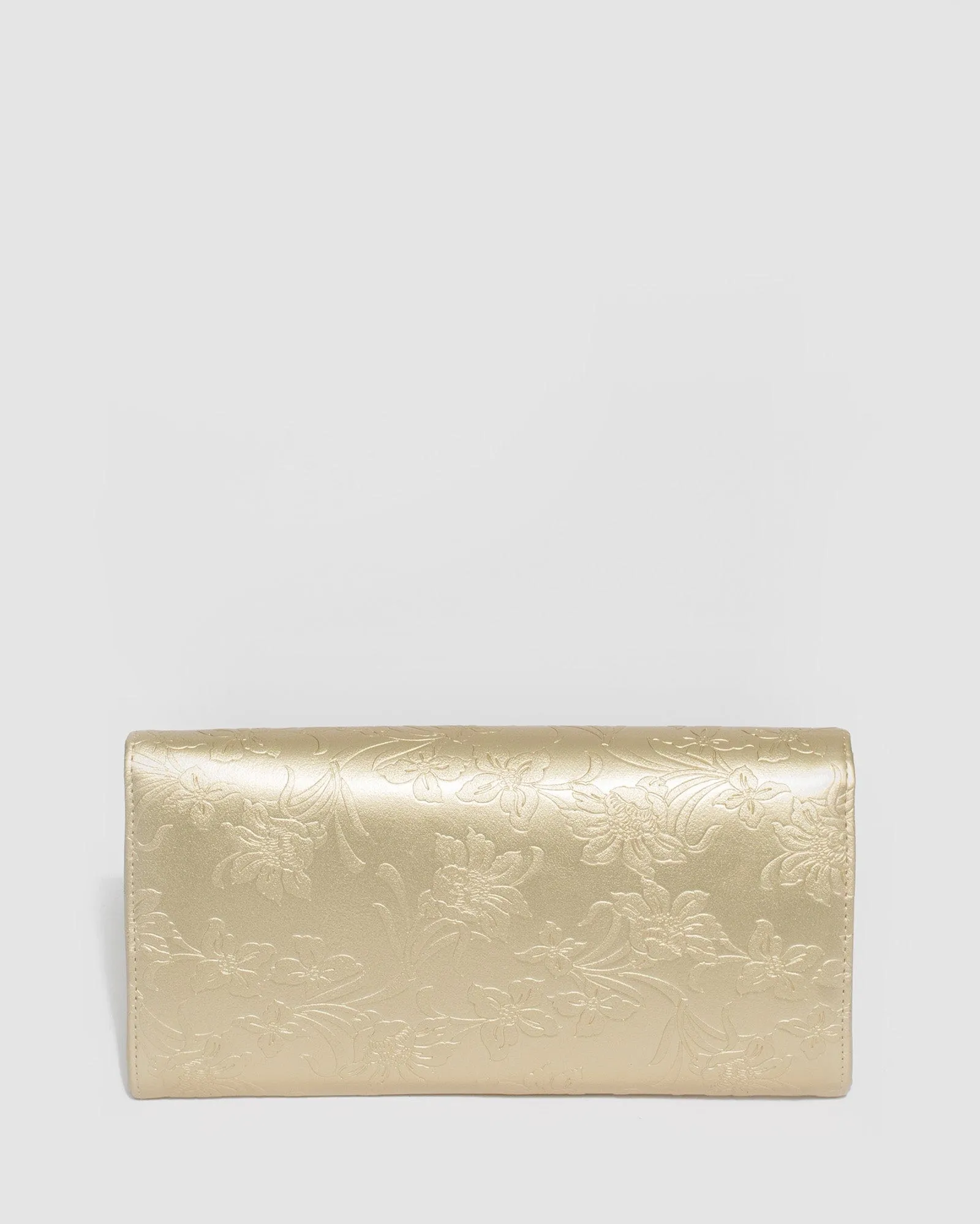 Gold Breena Envelope Clutch Bag