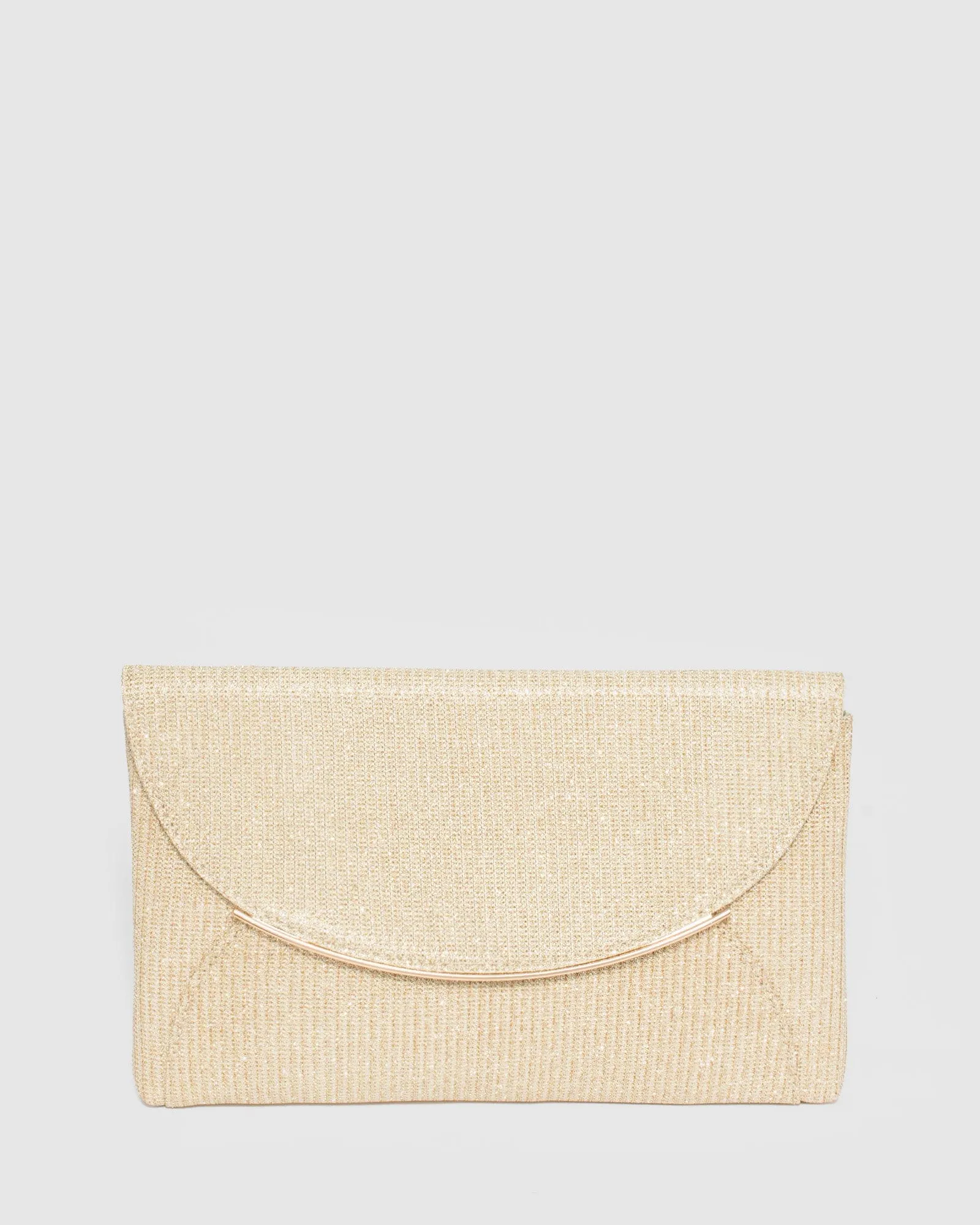 Gold Dalila Envelope Clutch Bag