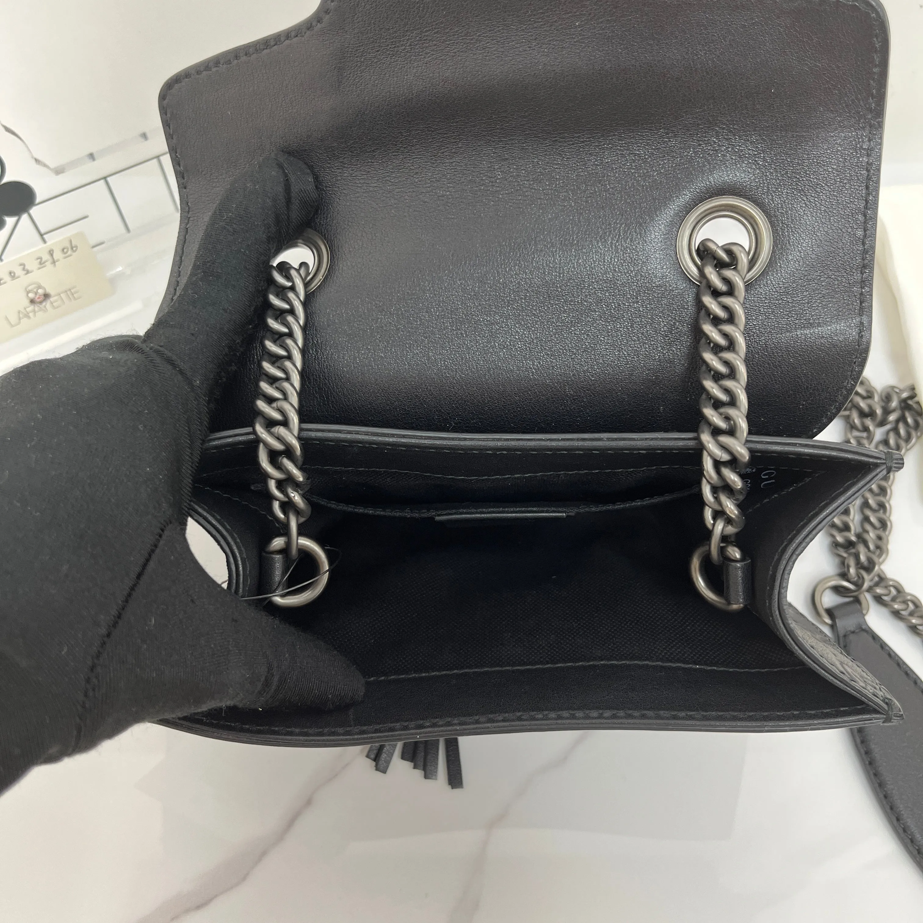 Gucci Mini Guccissima Chain Bag